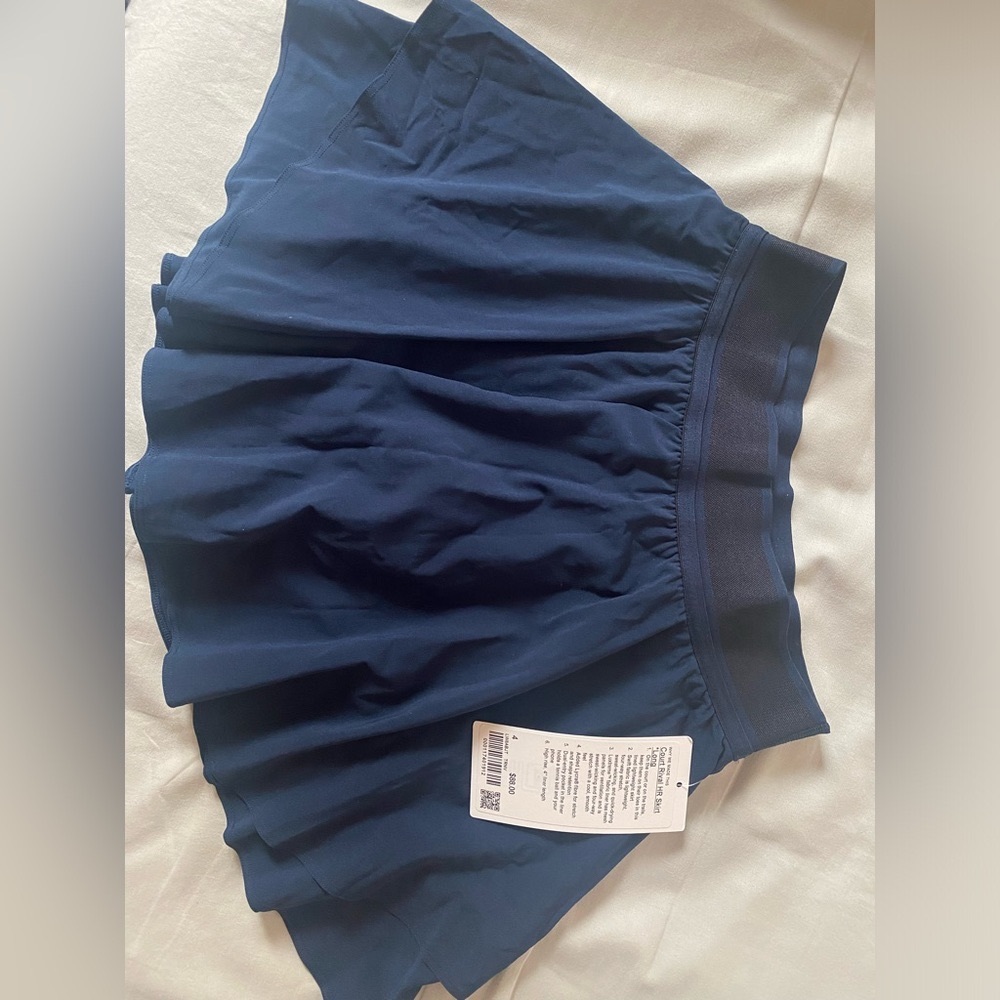 Lululemon Court Rival High-Rise Skirt (Long) True Navy NWT